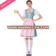 Free Shipping Halloween Bavarian Oktoberfest Beer Festival Maid Waiter Costume German Beer Wench Girl Costumes