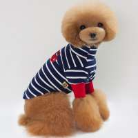 High Quality Summer Costume Apparel Strip Dog Clothes Pet Accessories Shirt